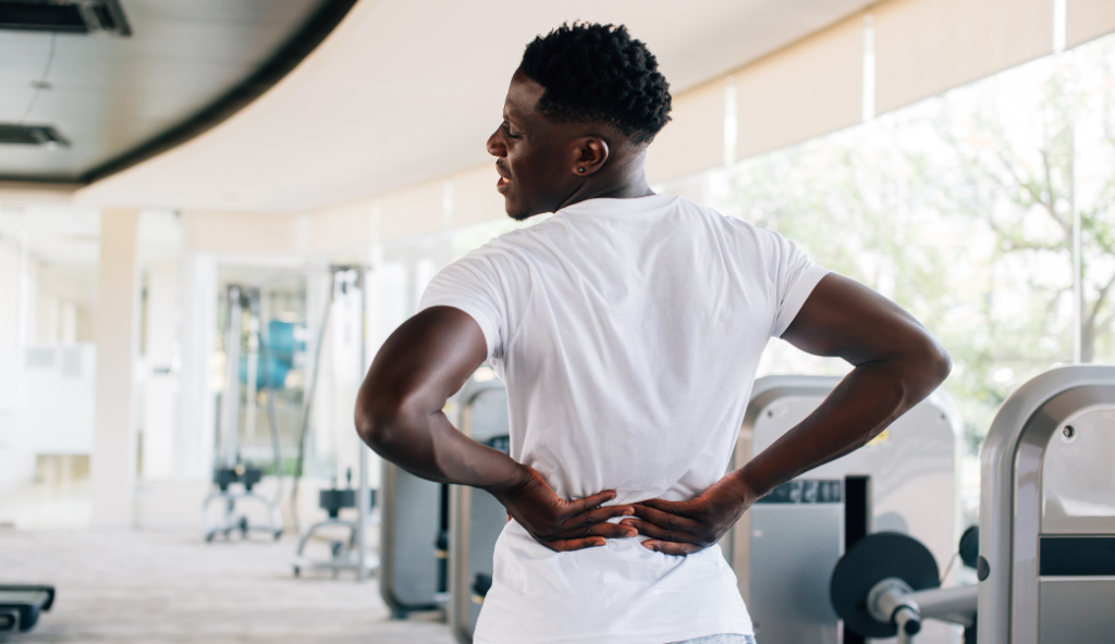 Lower back pain in the gym