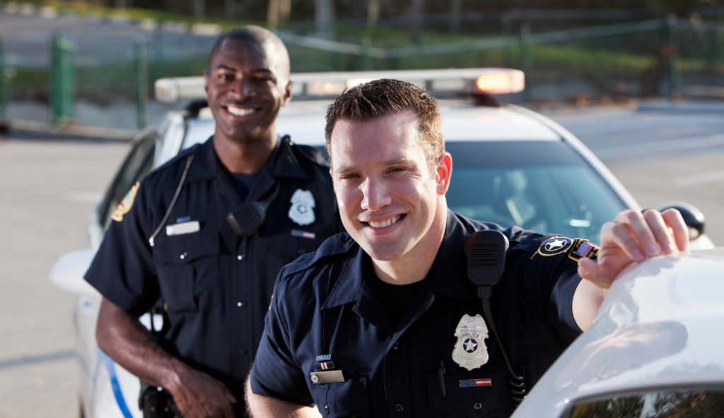 Police Officers Smiling