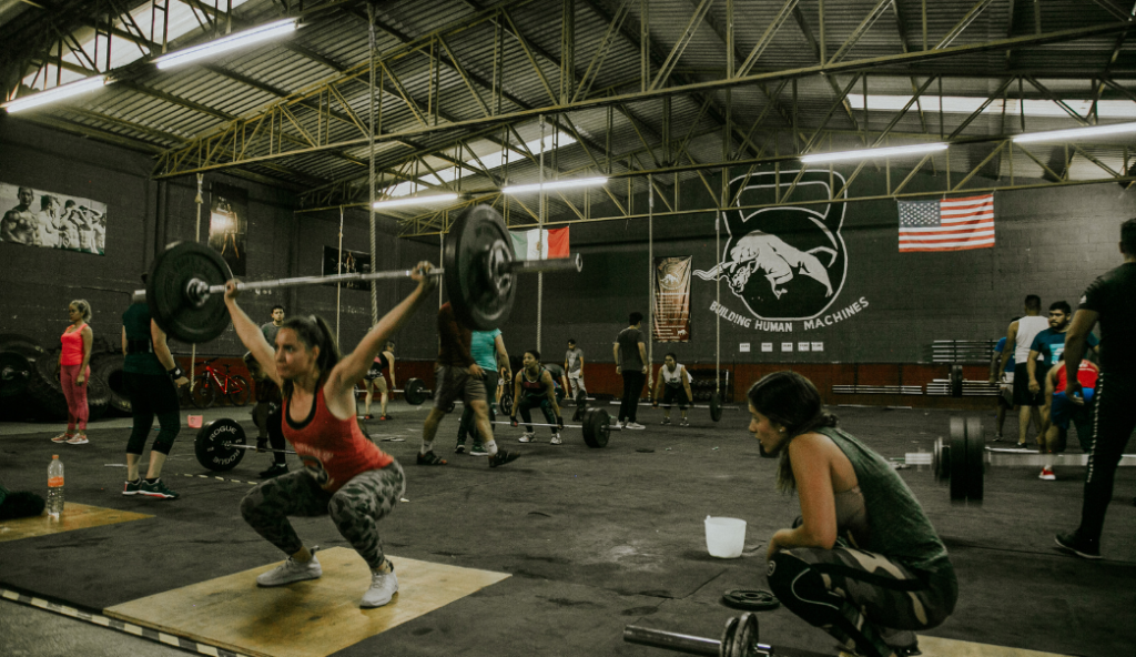 Group Crossfit Workout Session