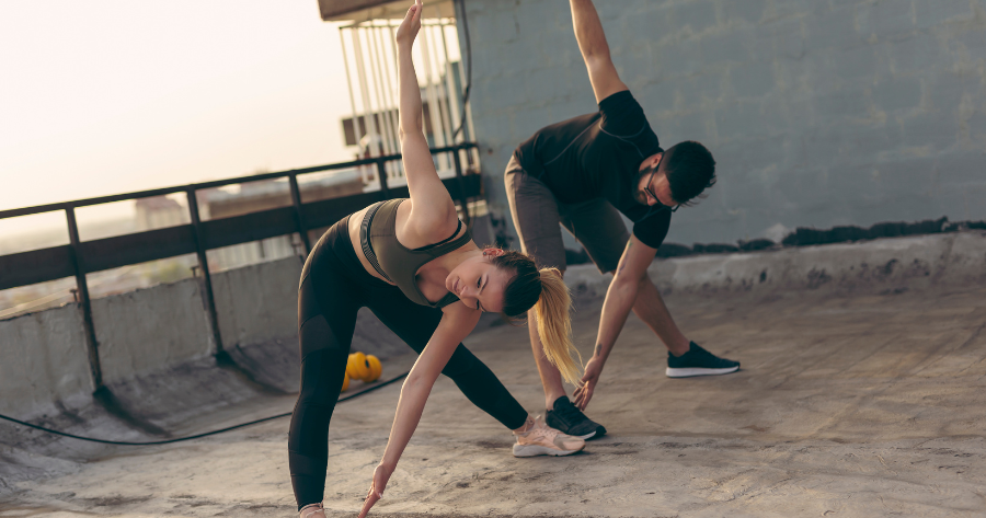 Incorporating Stretching with a partner